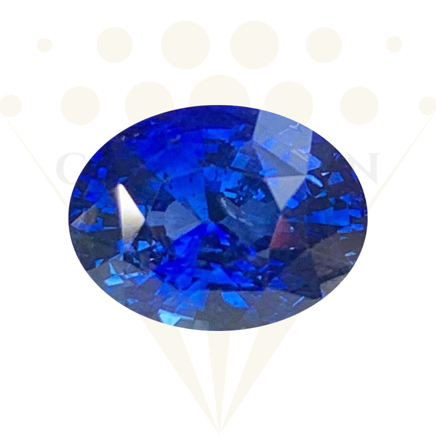 4.03 Cts Natural Royal Blue sapphire - (H) - CeylonFineGemsCo